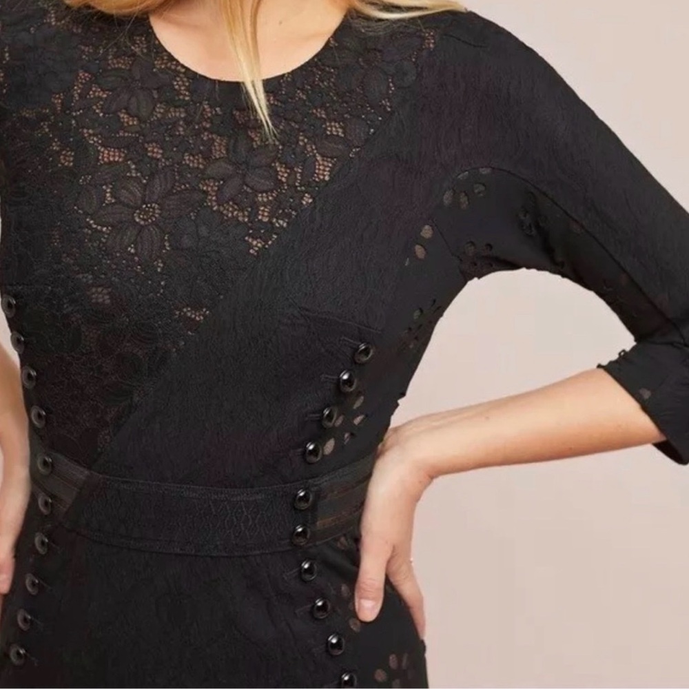 NWT Byron Lars Black Bettine Column  Dress